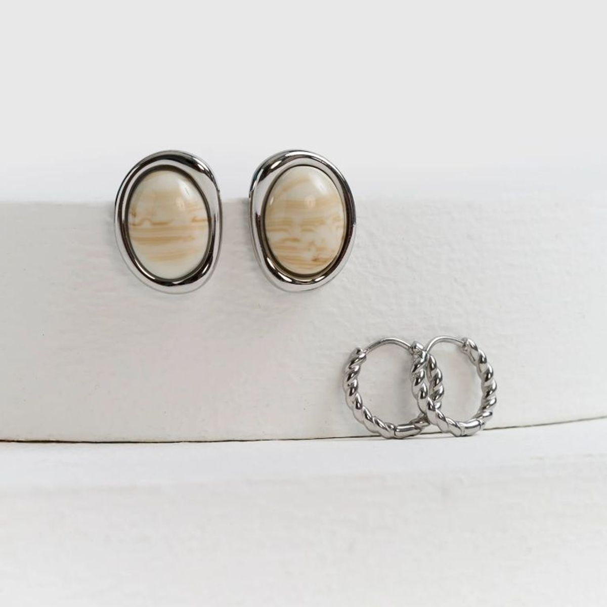 LOUNGE - Set Aros Mujer Piedra