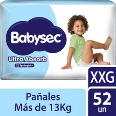 BABYSEC - Pañal de Bebé Ultra Absorb XXG 52un