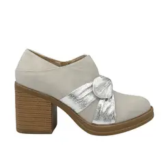 DINASTELLA - Botín para mujer con lazo beige Danicolle