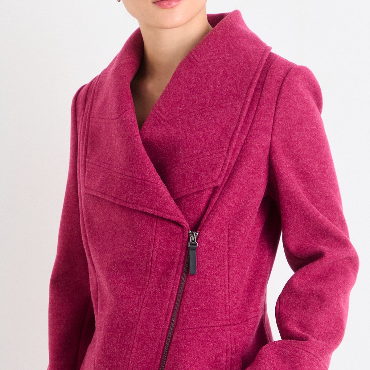 IO - Chaqueton Liso Mujer Burdeos Io