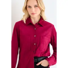 ASH - Sobrecamisa Lisa Mujer Burdeos
