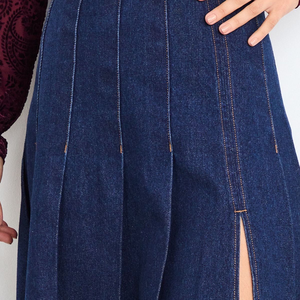 IO - Falda Denim Mujer Azul Io