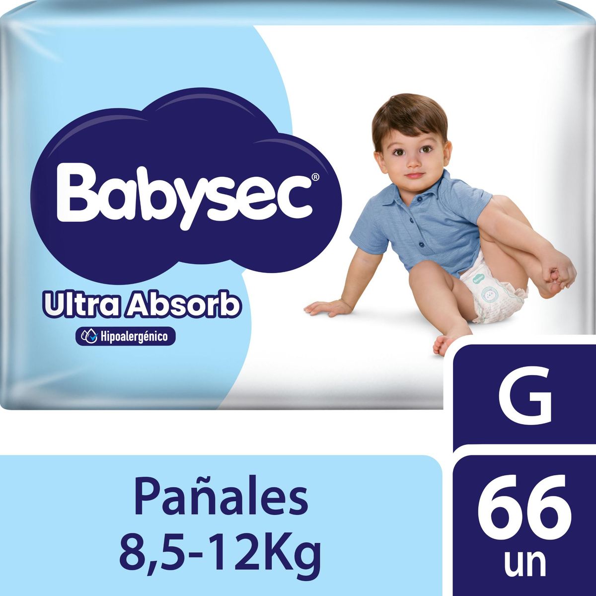 BABYSEC - Pañal de Bebé Babysec Ultra Absorb G 66un
