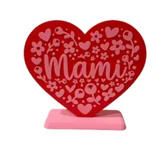 GENERICO - Figura Decorativa Corazón - Día De La Madre
