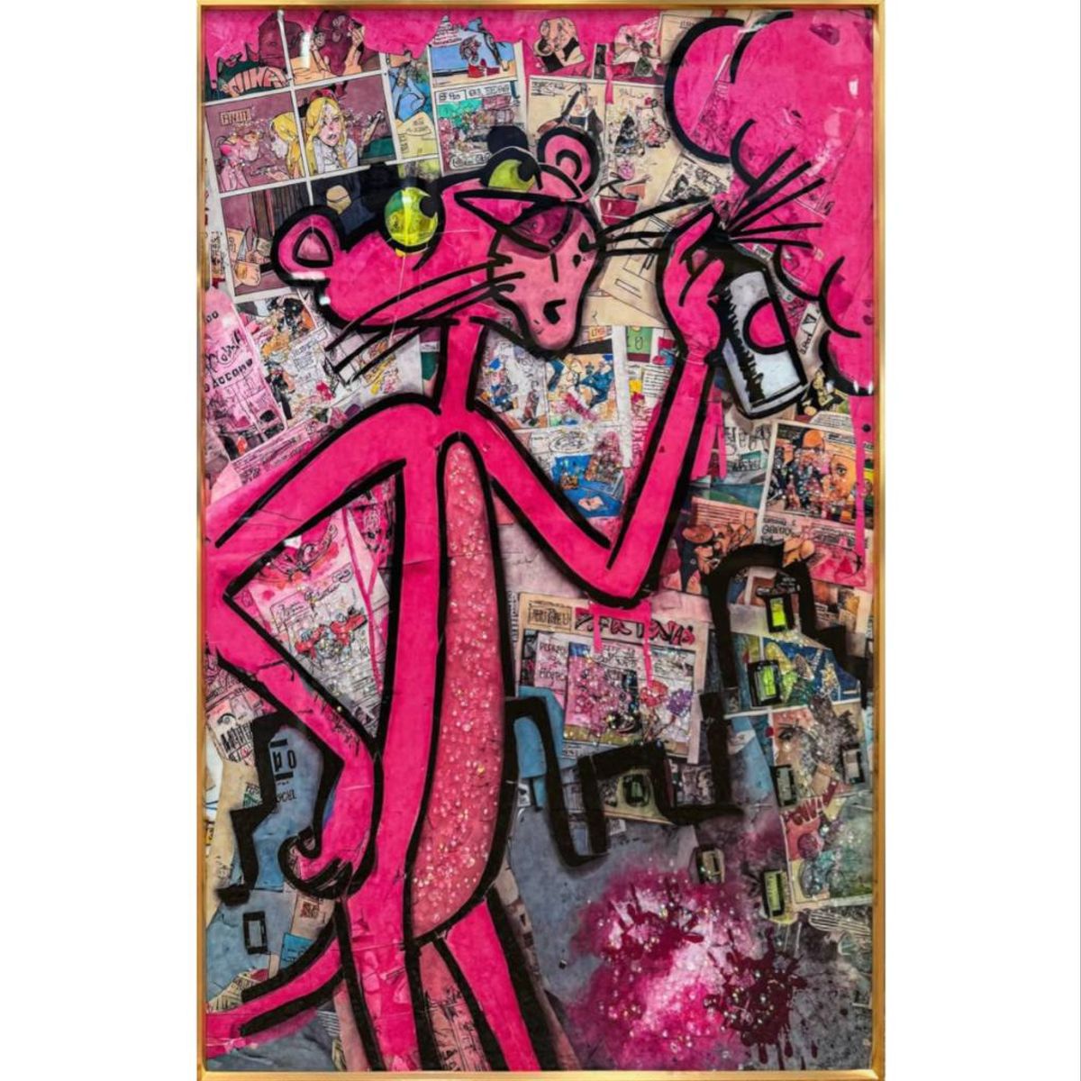 DEKAM DISEÑO - Cuadro Porcelana Diamantes Pop Art  90x60 Cms