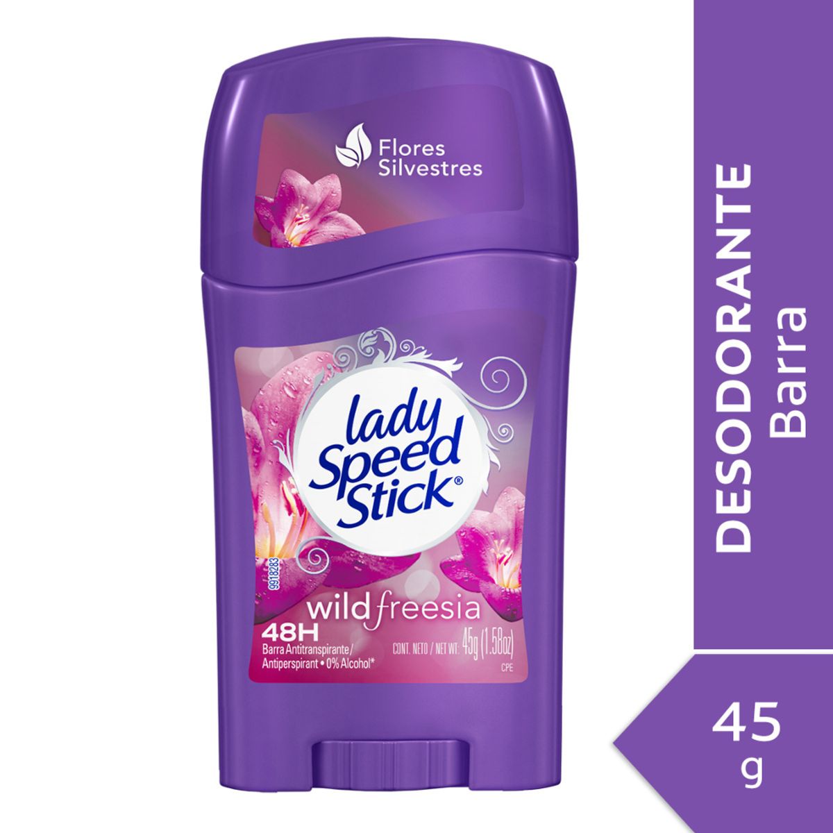 LADY SPEED STICK - Lady Speed Stick Antitranspirante Barra Wild Freesia 45 g