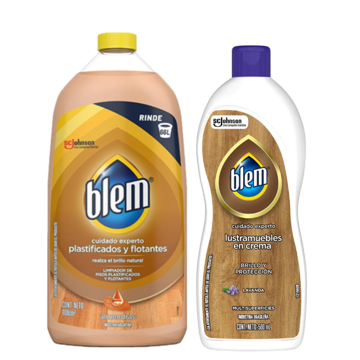 BLEM - Pack Blem Limpiador De Pisos 800ml & Lustramuebles en Crema 500ml