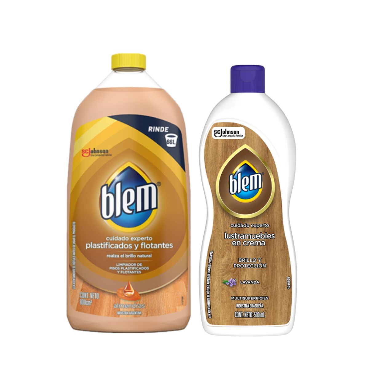 BLEM - Pack Blem Limpiador De Pisos 800ml & Lustramuebles en Crema 500ml
