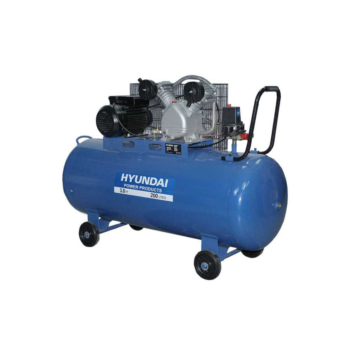 HYUNDAI - Compresor 200L 3HP Hyundai 82HYXY200 Correa Monofásico