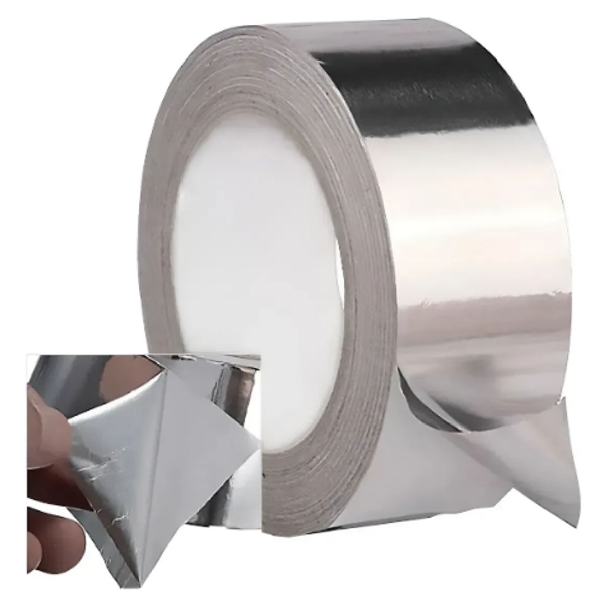 GENERICO - Cinta Adhesiva Papel De Aluminio Aislante Sellador Temporal