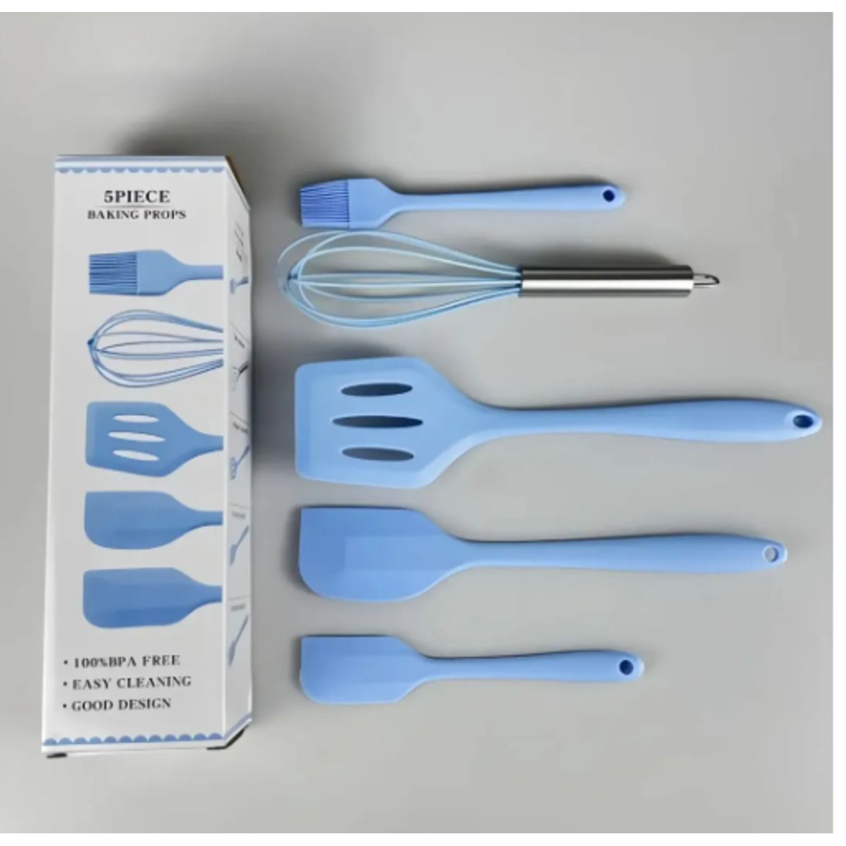 GENERICO - Set De Utensilios Cocina Antiadherentes 5 Piezas