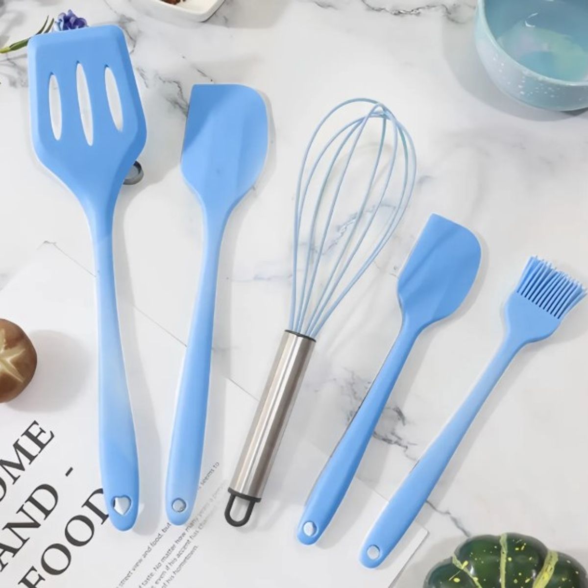 GENERICO - Set De Utensilios Cocina Antiadherentes 5 Piezas