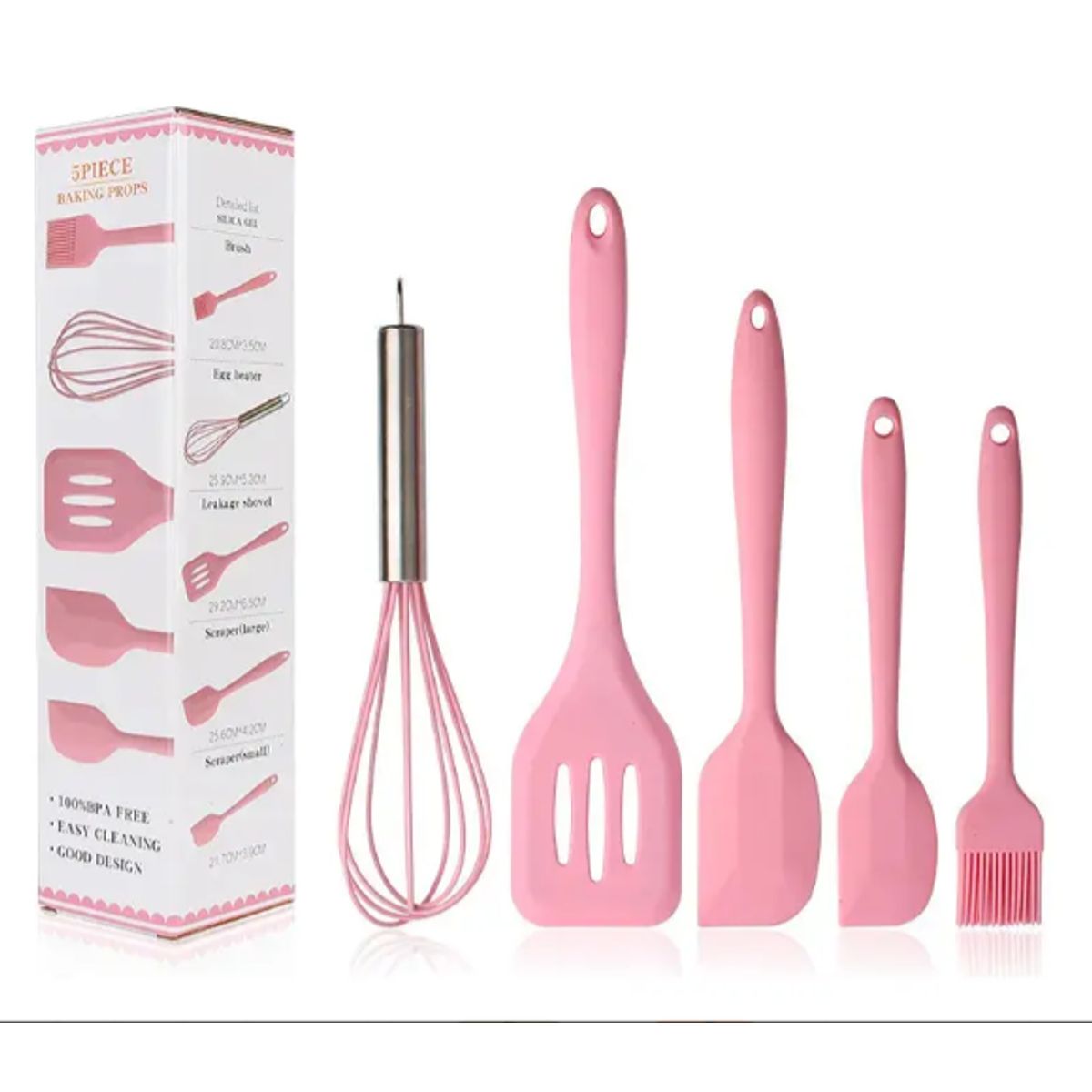 GENERICO - Set De Utensilios Cocina Antiadherentes 5 Piezas