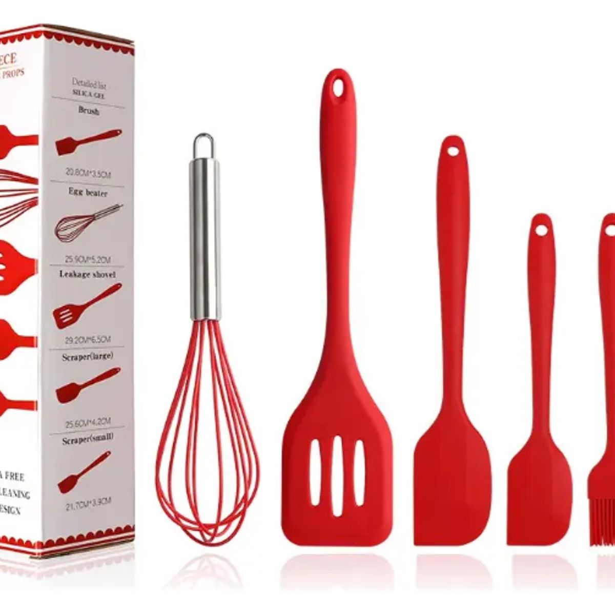 GENERICO - Set De Utensilios Cocina Antiadherentes 5 Piezas