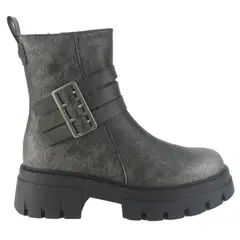 CHALADA - Botin Mujer Plateado Casual Rustnew-1
