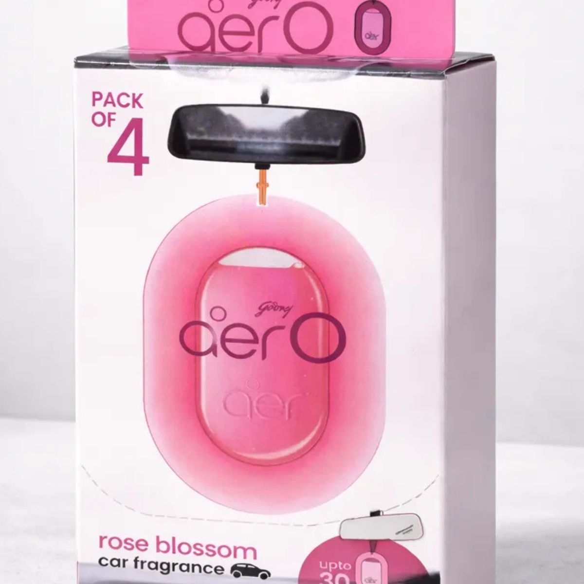 GENERICO - Aero Gel Aromatizante Auto - Variedad Rose Blossom - 4 Unidades 7.5g