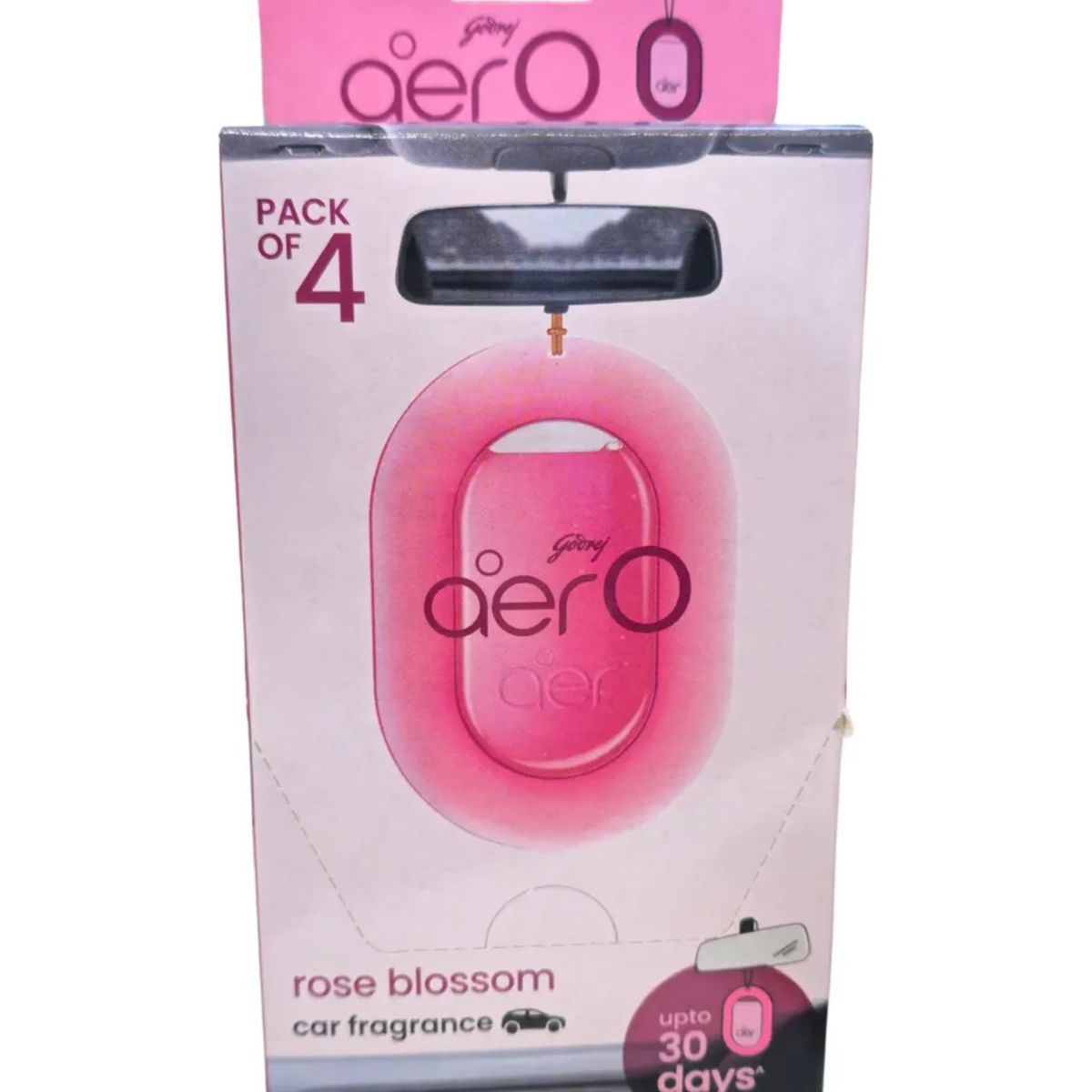 GENERICO - Aero Gel Aromatizante Auto - Variedad Rose Blossom - 4 Unidades 7.5g