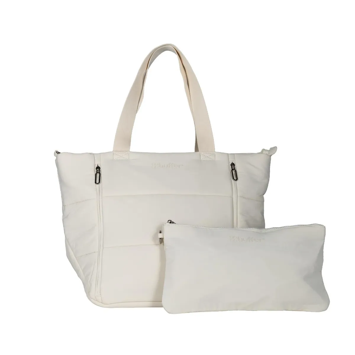 BUFFER FLASK - Bolso Tote Bag Cartera Buffer Mujer + Estuche Organizador
