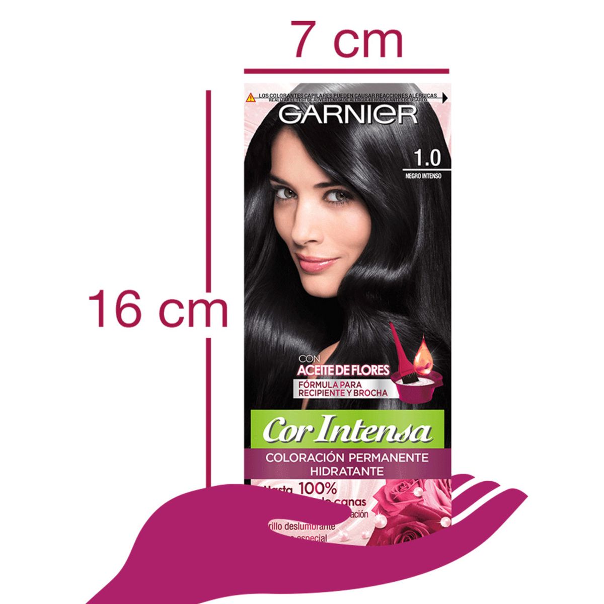 GARNIER - Tintura Cor Intensa Negro Intenso 1.0 45 G - GARNIER