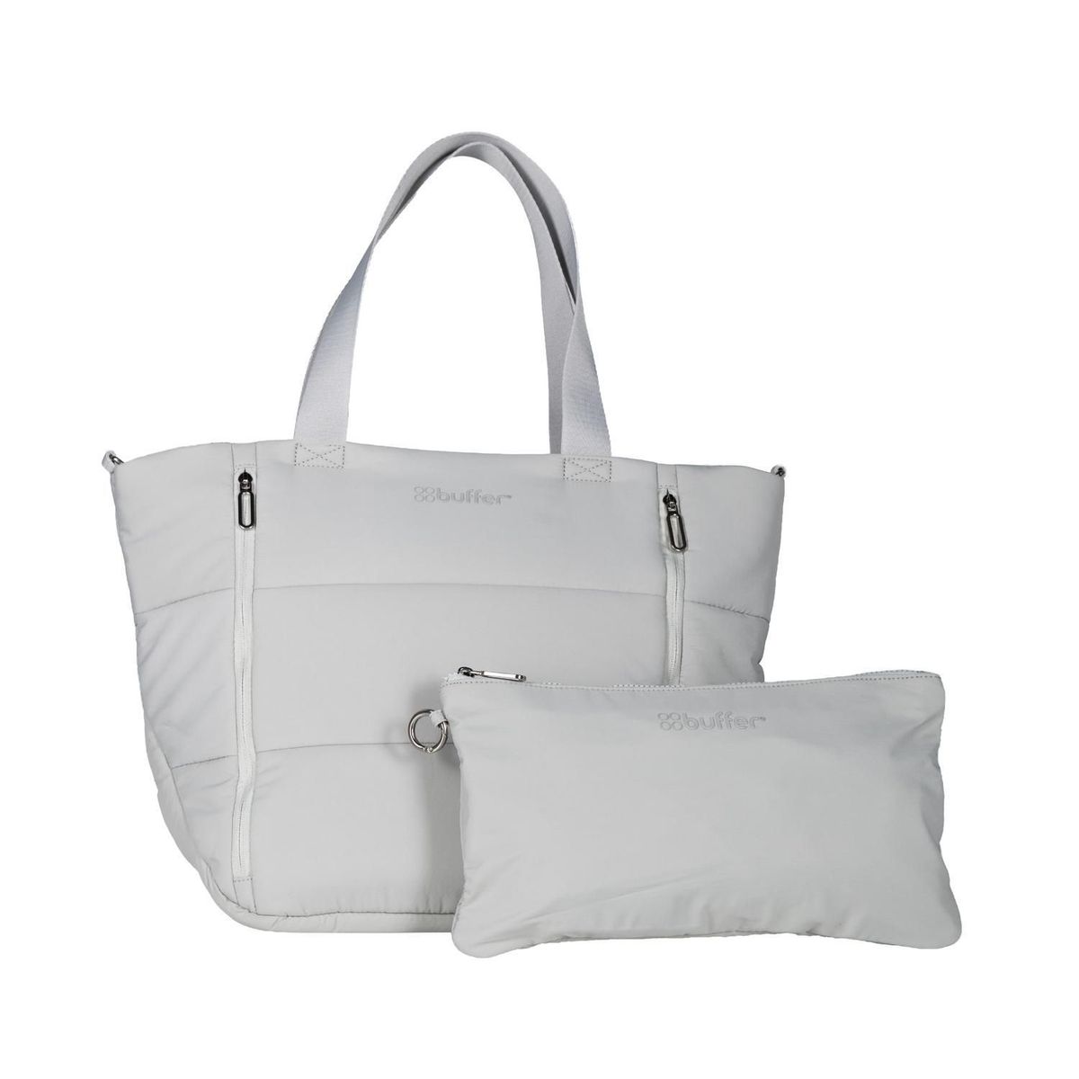 BUFFER FLASK - Bolso Tote Bag Cartera Buffer Mujer + Estuche Organizador