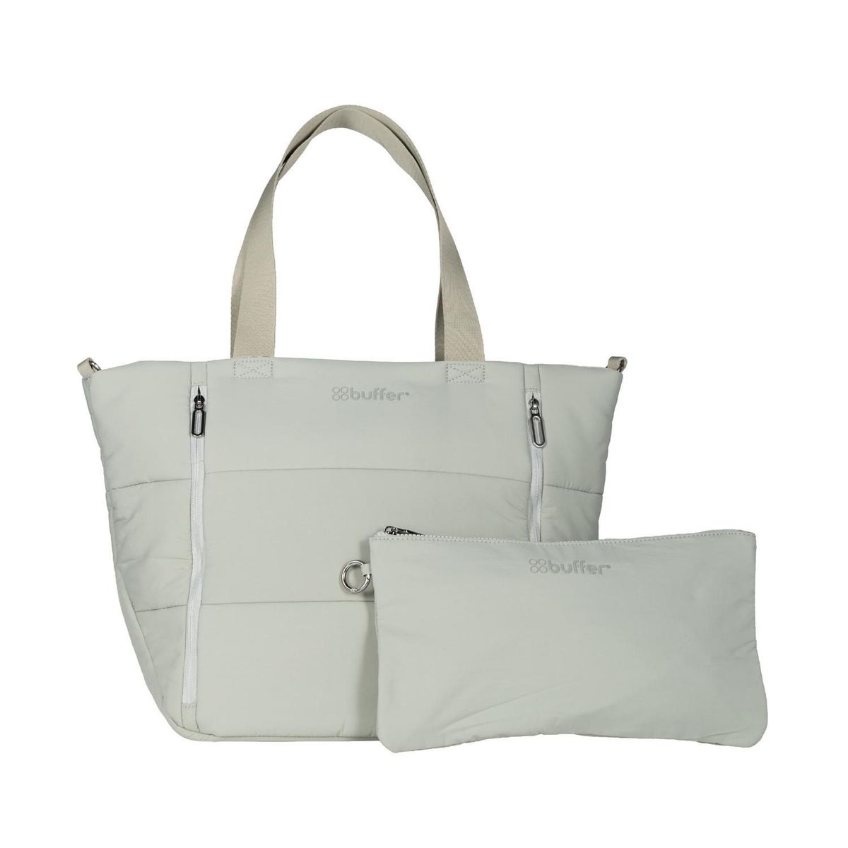 BUFFER FLASK - Bolso Tote Bag Cartera Buffer Mujer + Estuche Organizador