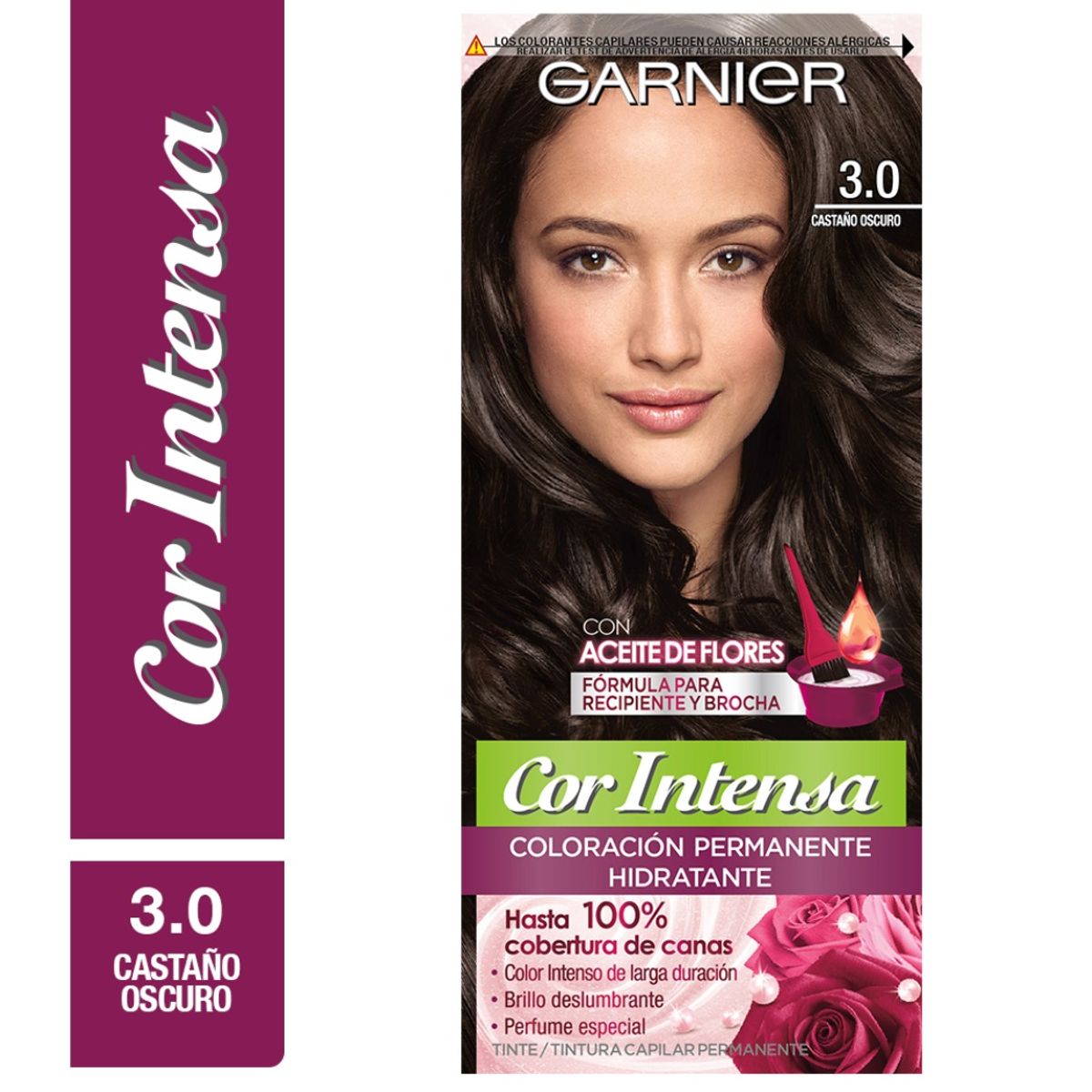 GARNIER - Tintura Cor Intensa 3.0 Castaño Oscuro - GARNIER