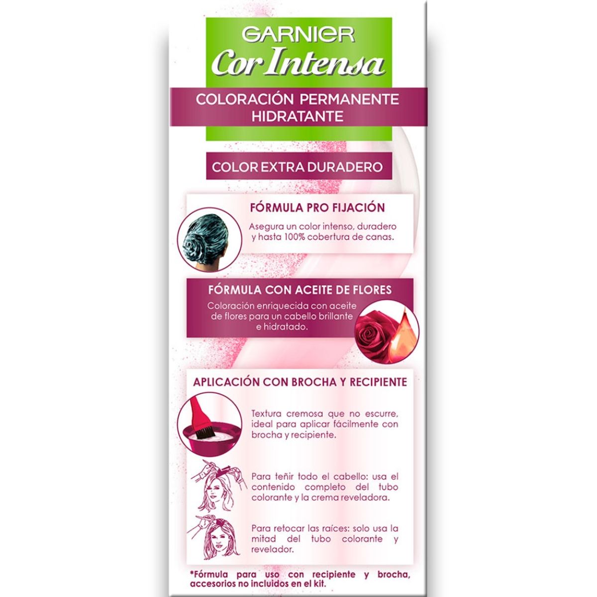GARNIER - Tintura Cor Intensa 3.0 Castaño Oscuro - GARNIER
