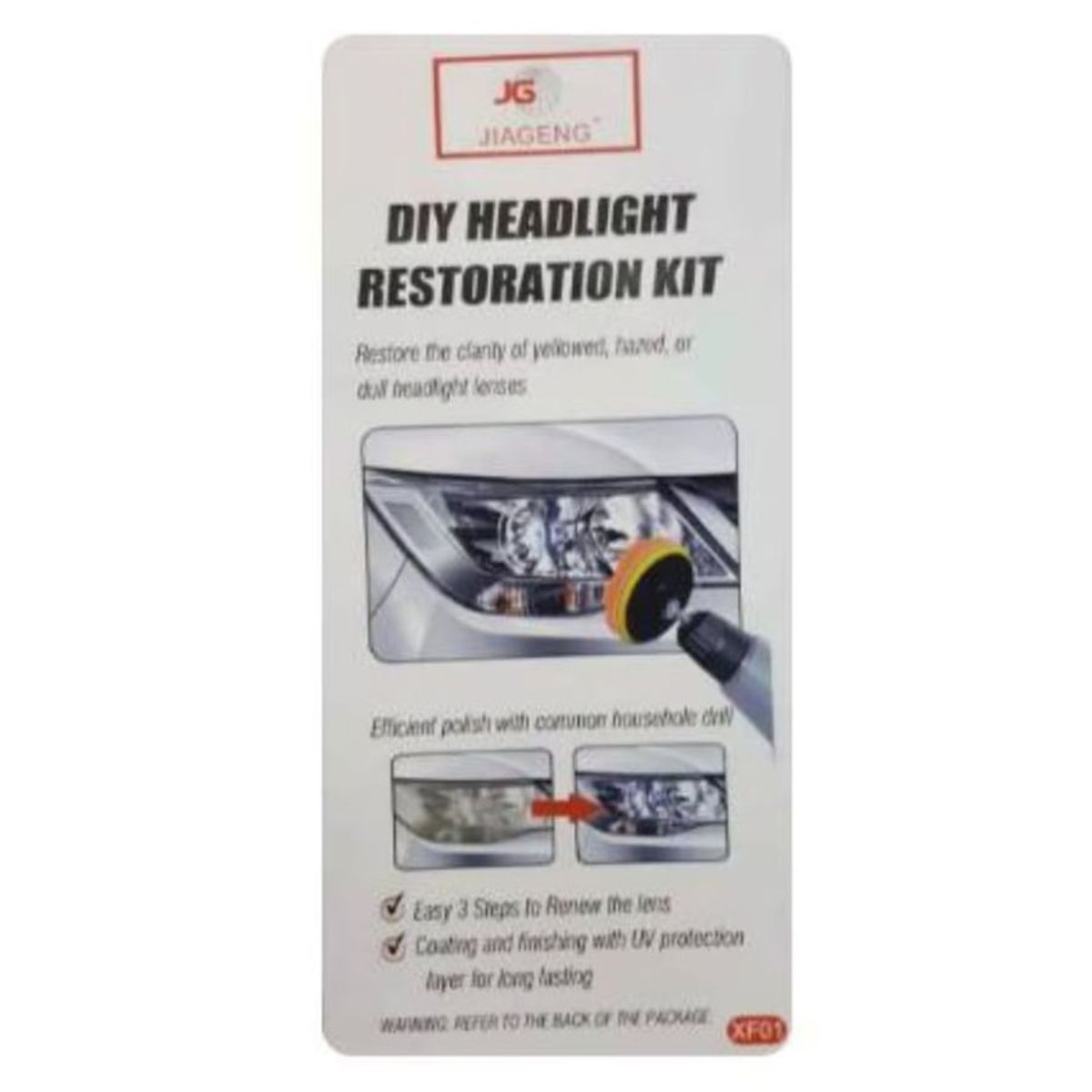 GENERICO - Kit de Reparacion de Focos Limpieza y Pulidor