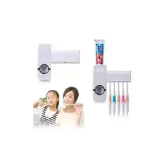 GENERICO - Dispensador Automático Pasta Dientes Porta Cepillo