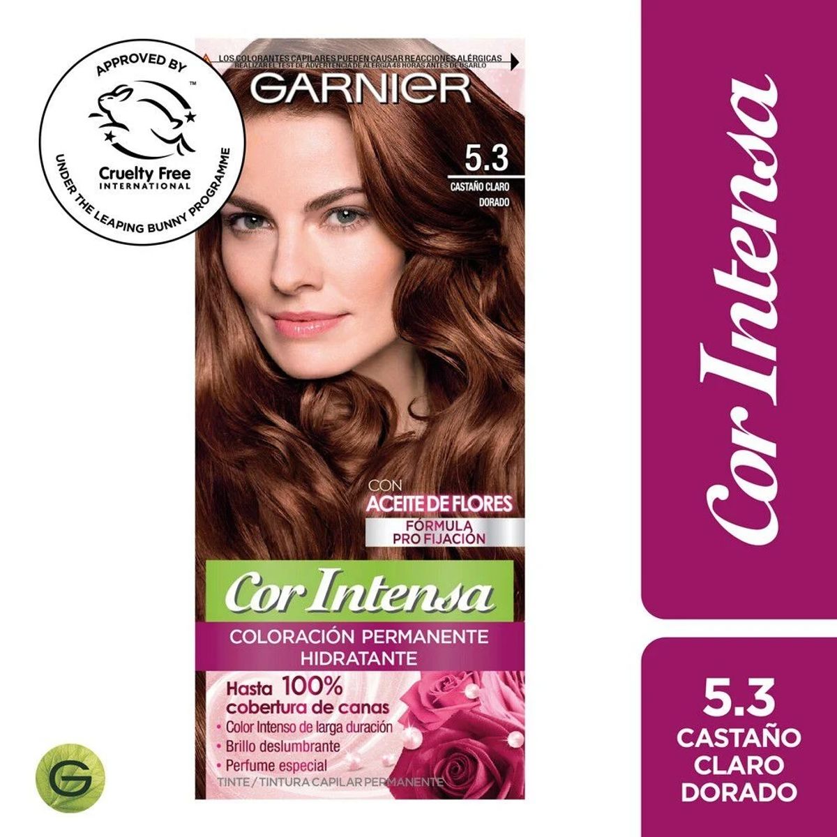 GARNIER - Tintura Cor Intensa Claro Dorado 5.3 45 G - GARNIER