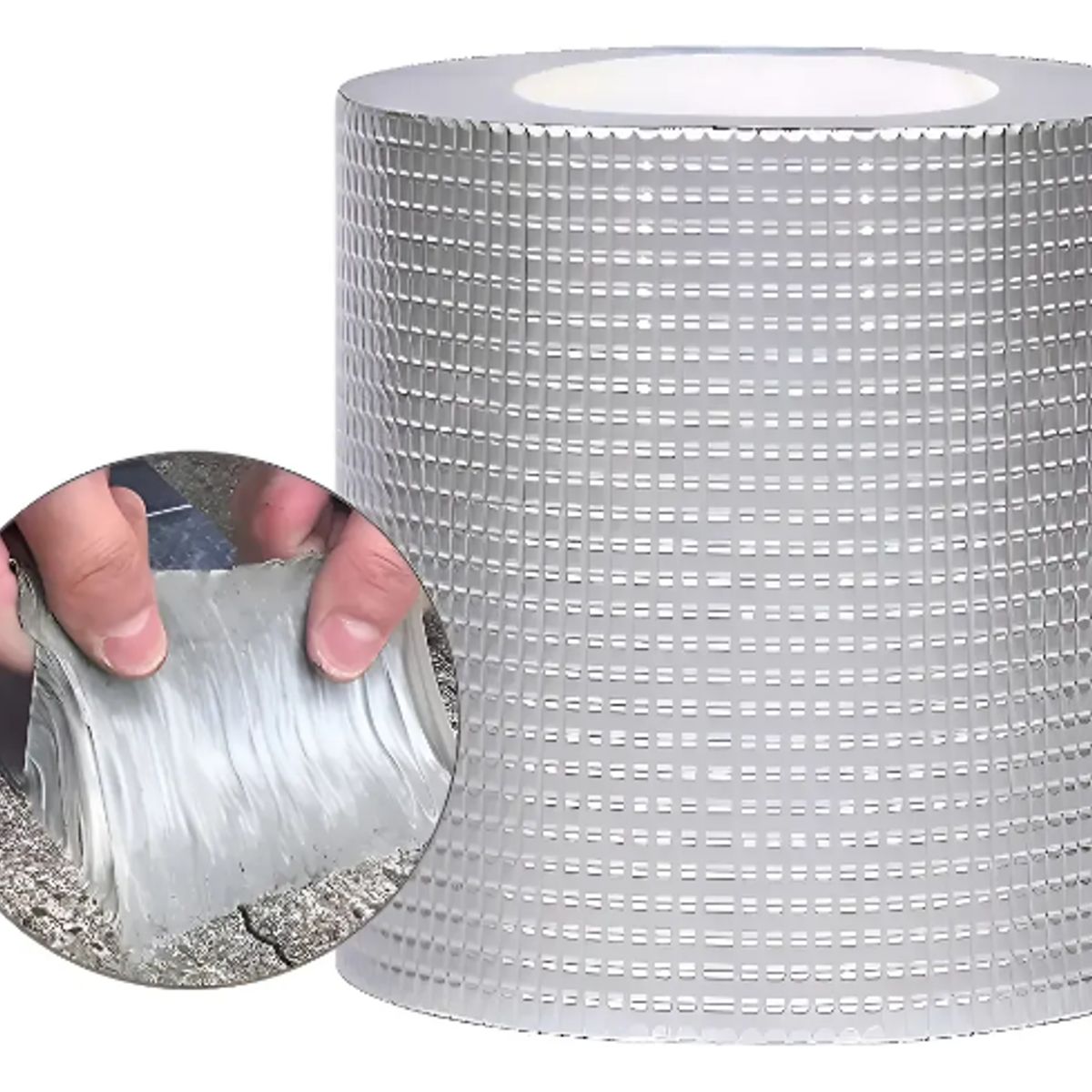 GENERICO - Cinta Tapagoteras Grietas Caucho Butilo Impermeable 15cm5m