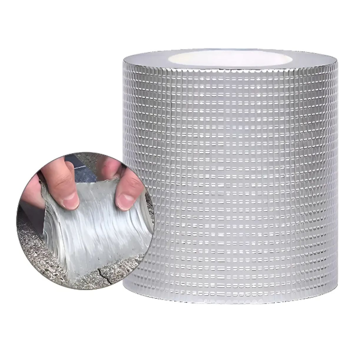 GENERICO - Cinta Tapagoteras Grietas Caucho Butilo Impermeable 15cm5m