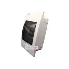 DNA - TABLERO PLASTICO 4 MODULOS EMBUTIDO TAPA TRANSPARENTE -