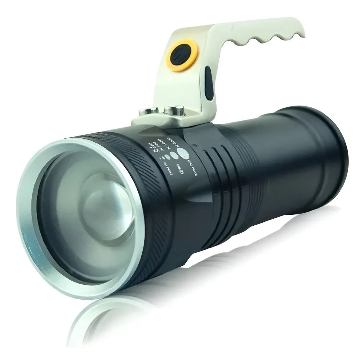 GENERICO - Linterna Led Recargable Tactica  Largo Alcance 200 Mts.