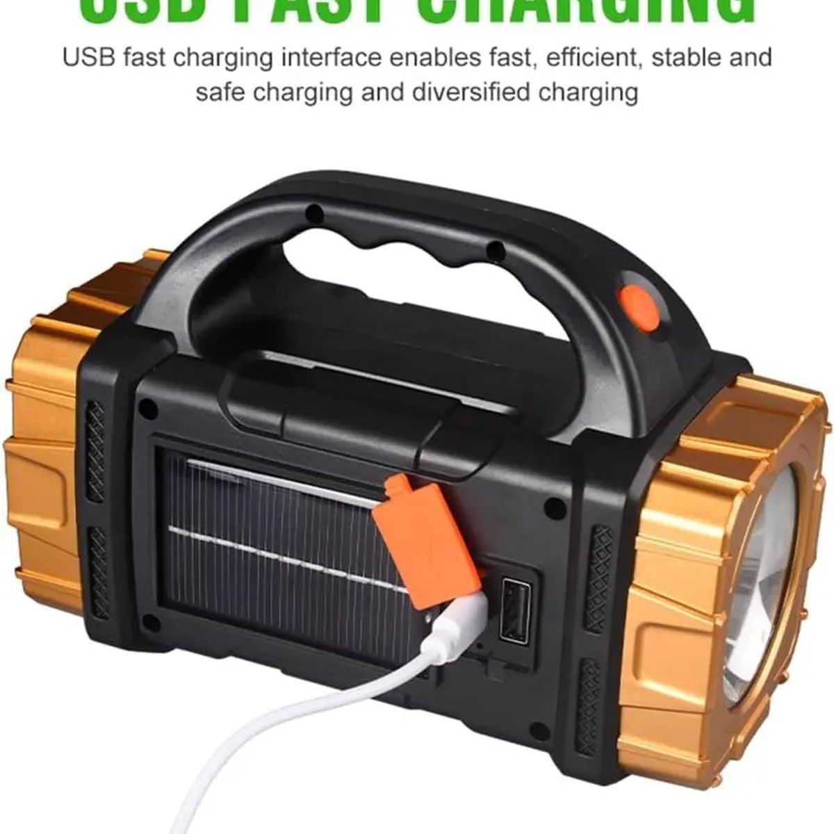 GENERICO - Linterna Led Recargable Solar Usb Cazador Potente