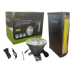 GENERICO - Linterna Reflector Osmao 1800W con Luz Roja LED para Caza y Minería
