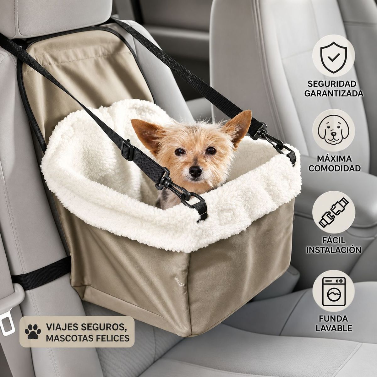 MOVI - Asiento de auto para mascotas