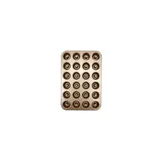 GENERICO - Molde 24 Cupcakes Muffins 10 cm