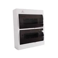 DNA - TABLERO PLASTICO 24 MODULOS SOBREPUESTO LIBRE HALOG. TAPA TRANSP. -