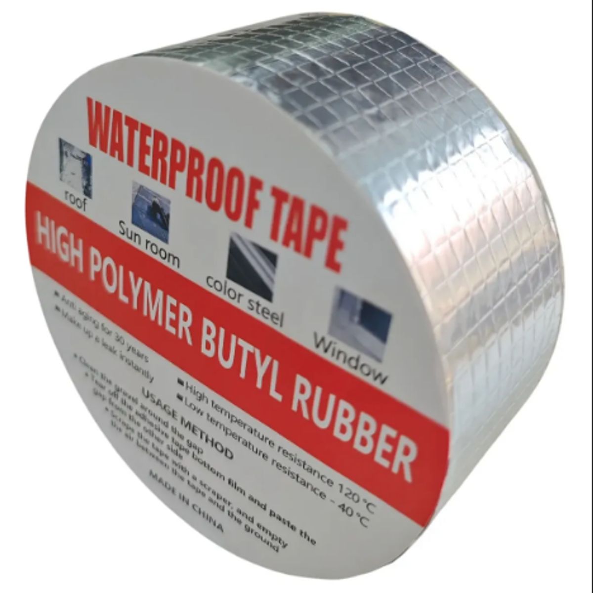 GENERICO - Cinta Tapagoteras Butilo Impermeable Alta Resistencia 5cm5m