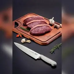 TRAMONTINA - Cuchillo Redondo 8 Pulgada Profesional Blanco