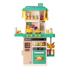 GENERICO - Cocina Juguete Grande 50pcs Niños Spray Kitchen 78cm Verde BELUG