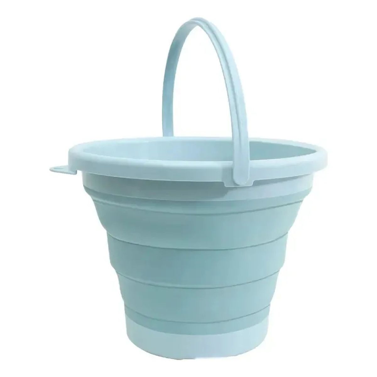 GENERICO - Cubo Plegable De Silicona De 10l Con Asas Para Limpieza-Azul
