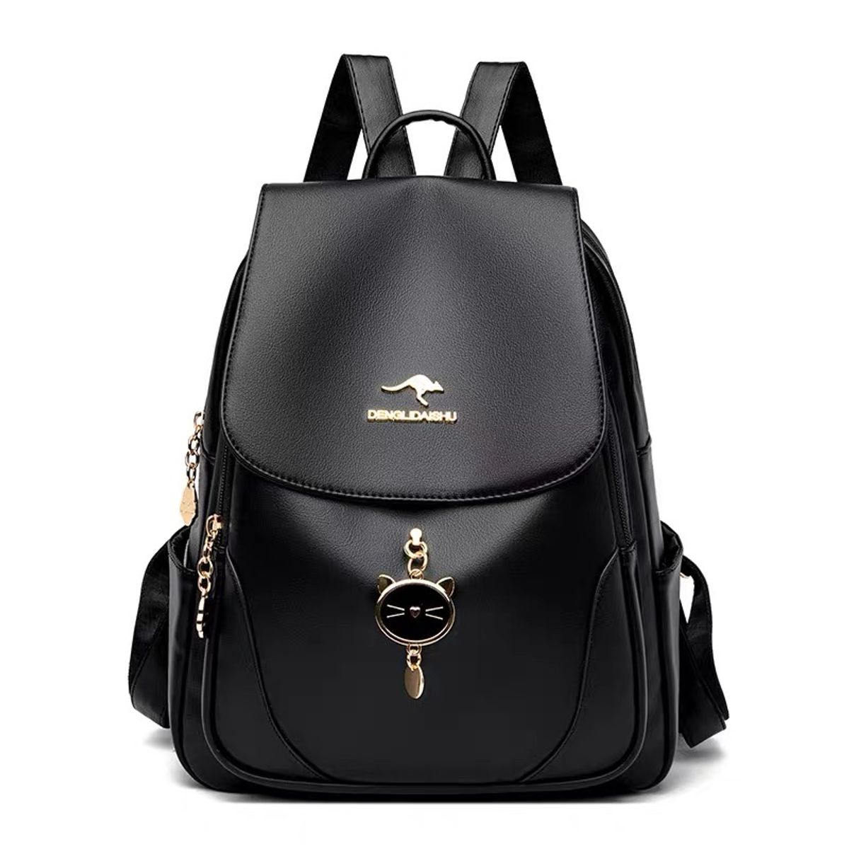 GENERICO - Mochila Originals Matte Black Velvet Regula ECO cuerina