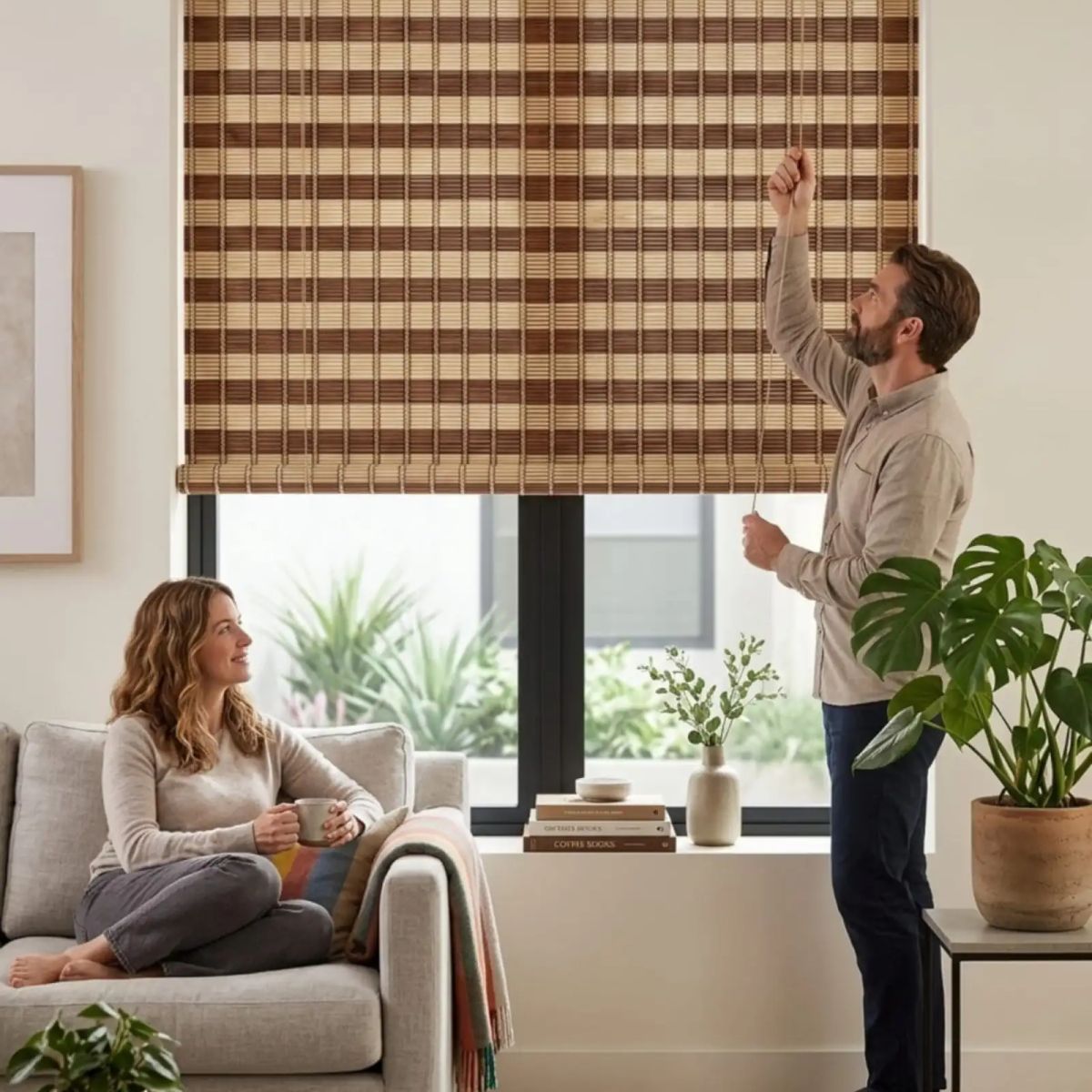 GENERICO - Persiana Roller De Bambu Decoracion Moderna 150x180cm