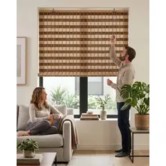 GENERICO - Pack 2 Persianas Roller De Bambu Decoracion Moderna 150x180cm