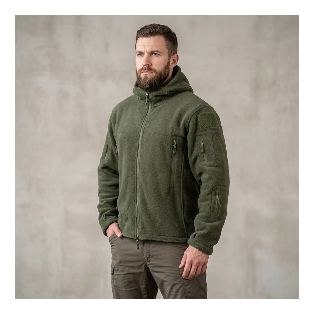 EKOL TACTICA MILITAR - Polar Chaqueta Polerón Micropolar Táctico Invierno