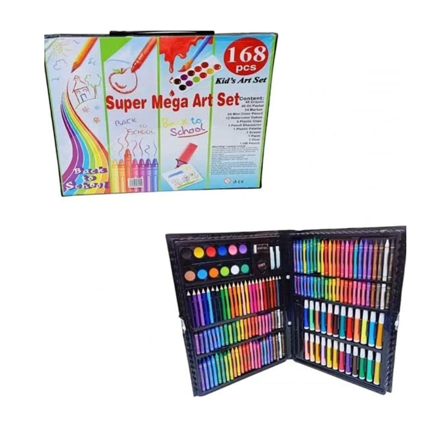 GENERICO Set de arte para colorear pintar 168 piezas didactico