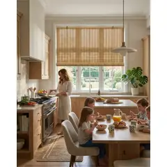 GENERICO - Cortina 150x180cm Roller De Bambu De Alta Calidad