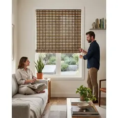 GENERICO - Cortina 180x180cm Roller De Bambu De Alta Calidad